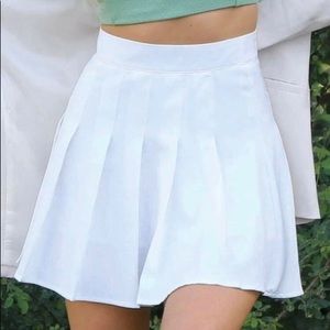Shein White tennis skirt